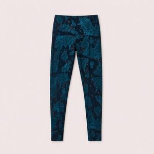 LuLaRoe OS Leggings Black Blue World Map Print One Size Soft Stretch Leggings